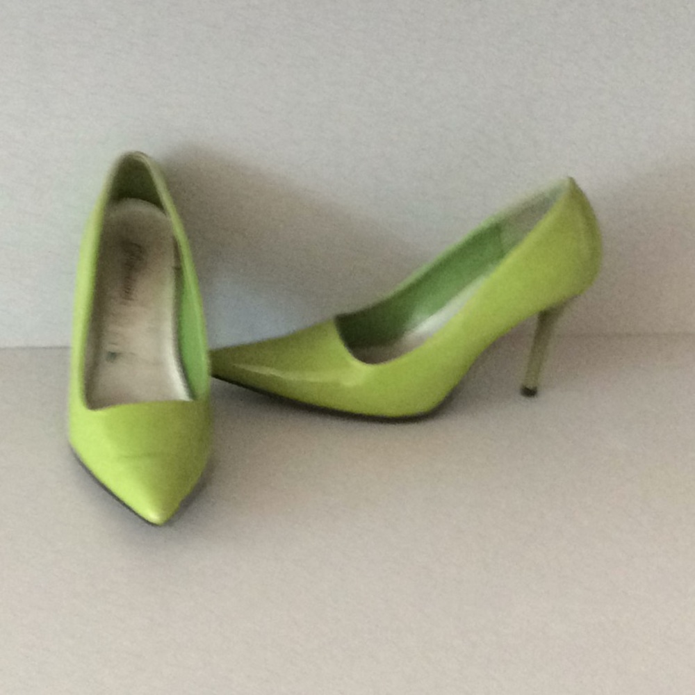 Patent leather pumps